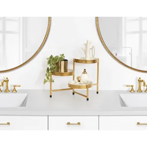 Vase à fleurs en métal fait main minimaliste, support floral contemporain haut de gamme pour intérieur scandinave, bureau moderne, boutique, hôtel - Product Image 4