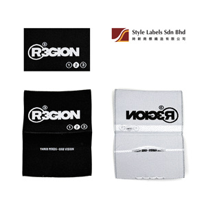 Etiquetas de Estilo de Primera Calidad, Etiquetas Rectangulares de Damasco Tejidas Personalizadas, Plegado Central, Corte Láser, Costura para Prendas y Bolsas, Agregar Logotipo de la Empresa - Product Image 2