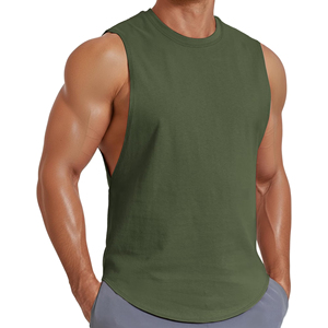 Camiseta Deportiva sin Mangas para Hombre, 100% Poliéster Transpirable, Ropa de Gimnasio Personalizada, Fabricante Mayorista de Ropa Deportiva OEM ODM - Product Image 1