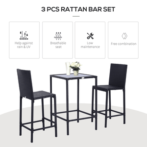 Set di Mobili da Bar con Sgabello Comodo ad Altezza Standard - Product Image 2