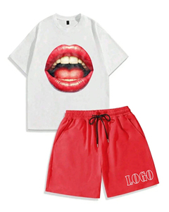 OEM Custom Manufacturer Custom Shorts and Shirt <b>Set</b> Summer Tracksuit Two Piece Suit Short Mens Two Piece <b>Set</b> 2026 Wholesale - Product Image 1