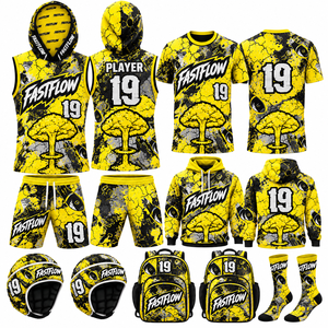 ชุดทีมฟุตบอลอเมริกัน 7 คน แบบสั่งทำพิเศษด้วยเทคนิค Sublimation บริการ OME ผ้า 240-260 GSM แห้งเร็ว ป้องกันแบคทีเรีย ป้องกันรังสียูวี - Product Image 4