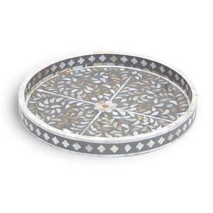 Jaju plateau de service en bois de luxe, incrustation de perles, accessoires de salle de bains, plateau de service fait à la main, cadeau du Ramadan aïd - Product Image 3