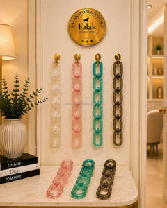 Cadena Decorativa de Pared de Acrílico Transparente de Lujo para Hogar, Oficina, Hotel, Color y Tamaño Personalizados, Fabricante - Product Image 3