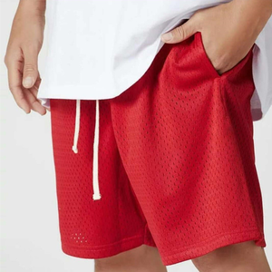 Pantalones cortos de malla para hombre 100% de alta calidad, color personalizado, transpirables, precio al por mayor, ligeros y de ajuste relajado. - Product Image 1