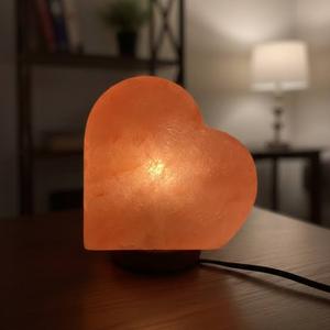 Wholesale Hand Carved Pink Himalayan Crystal Rock Salt Heart Lamp <b>Dimmer</b> Cord Included - Product Image 6