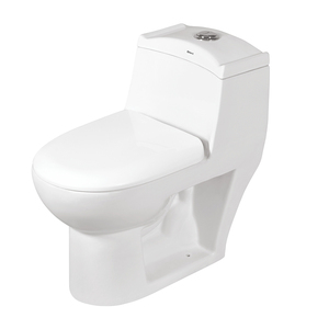 Fabriqué en Inde, pour usage domestique et hôtelier, de bonne qualité, très vendu, WC monobloc en céramique blanche, à poser au sol. - Product Image 1