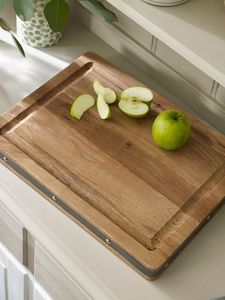 Planche à découper en bambou écologique, renforcée et au texture naturelle élégante, pour les besoins quotidiens de la cuisine à la maison - Product Image 4