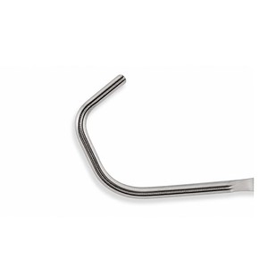Pinzas VATS Lambert Kay con trinquete curvo y vástago en ángulo, eje de 10 mm, mandíbulas DeBakey atraumáticas 1x2, 21 cm de trabajo, 31 cm de longitud total – ZETOMEDPRO - Product Image 2