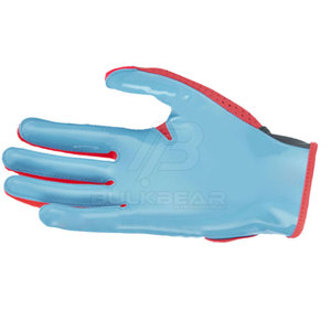 Gants de football américain en cuir légers avec ajustement flexible, paume antidérapante, design imperméable pour une performance et un confort améliorés - Product Image 3