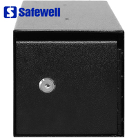 Coffre-fort de comptoir Safewell pour entreprises, avec grande fente d'argent, pour dépôt sous comptoir, idéal pour espèces et documents.