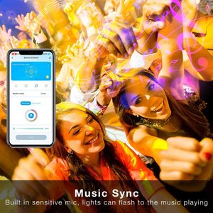 Striscia LED Smart WiFi da 30 Metri Compatibile con Alexa e Google Assistant, Controllo Vocale e Remoto tramite App, Sincronizzazione Musicale dei Colori - Product Image 3
