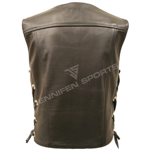 Chaleco Personalizado para Hombre de Talla Grande, Diseño Único, de Cuero, sin Mangas, con Calefacción para Invierno, para Motocicleta, con Bolsillos Delanteros - Product Image 4