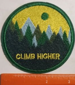 Tatakron 26 Patch Embroidered Circle Iron-On Fabric <b>Badge</b> with Tiger and Lightning Design - Product Image 3