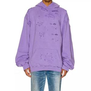 Sweat à capuche OEM à manches longues avec Logo imprimé kangourou pour homme - Product Image 3