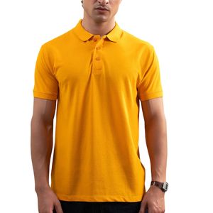 Polo de golf à manches courtes uni, personnalisable en gros, OEM, impression de logo personnalisé, 100% coton, polos vierges pour hommes - Product Image 2