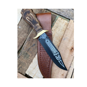 Hand Forged Tomahawk <b>Axe</b> With Wooden <b>Handle</b> And Leather Wrap For Survival Use - Product Image 6