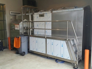ผู้ส่งออกเครื่องกำจัดขยะเศษอาหารสแตนเลสคุณภาพพรีเมียม รุ่น Exbio 3000 กก. ความจุสูง - Product Image 3