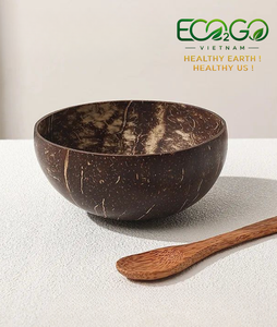 Tazón de Coco Natural Vintage, Ecológico, para Almacenamiento en el Hogar, Vajilla, Tazón para Arroz, Azúcar, Agua, Alimentos Ligeros, Fruta - Product Image 1