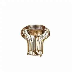 Portavelas de Metal de Lujo para Velas de Té, Decorativo, Moderno, Dorado, Centro de Mesa, Decoración para el Hogar - Product Image 6