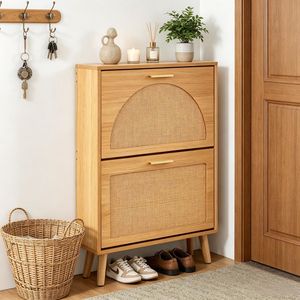 Scarpiera Moderna e Semplice con Scaffali Salvaspazio in MDF e Alluminio per Armadio e Ripostiglio di Casa e Appartamento - Product Image 1