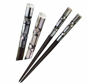 Shell Inlaid Wooden <b>Chopsticks</b> Traditional Chinese Design High Gloss Eco-Friendly <b>Reusable</b> Flatware Set for Party - Product Image 1