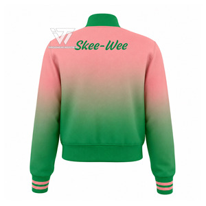 Alfa Personalizado |   Kapa |   Ropa de la Hermandad Alpha, Chaqueta Universitaria de Béisbol Bordada con Efecto Ombre, Chaqueta Letterman, Artículos Griegos - Product Image 2