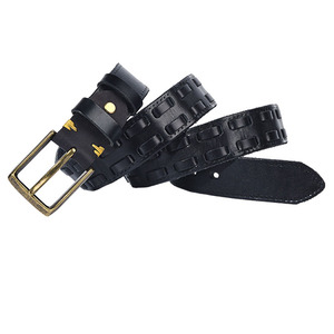 Cinturón de cuero genuino tejido a mano para hombre y mujer - Product Image 4