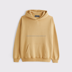 เสื้อมีฮู้ด465Gsm ผ้าฝ้ายสำหรับผู้ชาย, เสื้อฮู้ดพิมพ์ลายพัฟแนววินเทจน้ำหนักโอเวอร์ไซส์ - Product Image 3