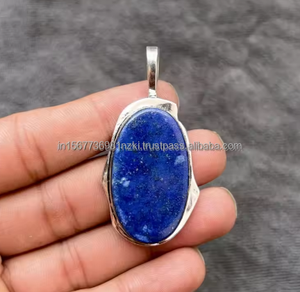 Colgante de lapislázuli natural, colgante hecho a mano, colgante de corazón para mujer, colgante de plata de ley 925, regalo para ella, regalo de cumpleaños - Product Image 2