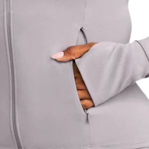 Women's Casual <b>Lightweight</b> Zip Up <b>Jacket</b> Soft Touch Activewear Sports <b>Jacket</b> for Gym <b>Running</b> Training Custom OEM ODM Wholesale - Product Image 5
