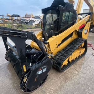 CAT Skid Steer Loader with Forestry Mulcher Attachment High Flow <b>Hydraulic</b> Brush <b>Cutter</b> for Land Clearing Jobs OEM Support 2026! - Product Image 1