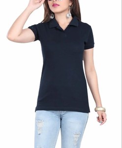 T-shirt d'été en coton décontracté pour femmes, parfait pour le travail à domicile ou au bureau - Product Image 1