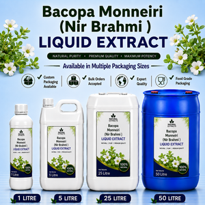 Bacopa Monnieri Liquid Extract Nir Brahma <b>Herbal</b> <b>Supplement</b> Natural Pure Bulk Supply Custom Packaging - Product Image 1