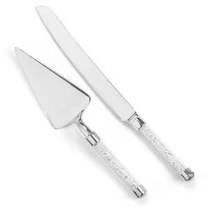 Stainless Steel Celebration <b>Cake</b> <b>Server</b> Set Premium Wedding Dessert Accessories - Product Image 6
