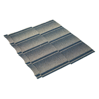 Tuiles de toiture en aluminium revêtues de pierre de couleur décorative pour maison et villa