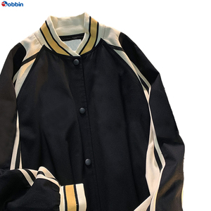 Veste varsity slim fit pour homme en laine/polyester avec options de logo personnalisé en relief, respirante et écologique, streetwear d'hiver - Product Image 5