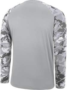 Chemises de pêche à manches longues tendance pour hommes, protection solaire UPF 50+, camouflage, anti-UV, pour la natation, la chasse et les activités de plein air - Product Image 3