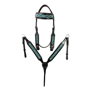 Manaal Enterprises Genuine Leather Western <b>Chaps</b> with Turquoise Inlay and Adjustable Buckle Closure for <b>Riding</b> Regular Fit - Product Image 6