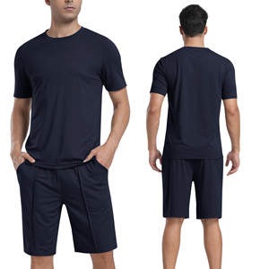 Survêtement d'été pour homme, motif uni, léger, écologique, respirant, séchage rapide, personnalisable pour les activités de plein air - Product Image 5