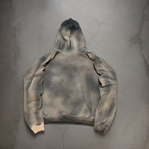 Ensemble sweat à capuche et pantalon de survêtement délavé personnalisé, style streetwear oversize, en coton vintage délavé - Product Image 2