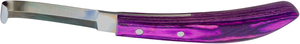 Equine Tools Direct Cuchillo para Pezuñas de Doble Filo, Acero Inoxidable Magnético J2 420, Para Mano Derecha, Mango Ergonómico Morado - Product Image 2