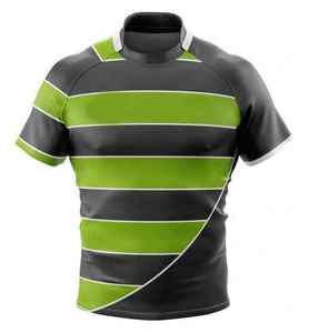 Camisetas de Rugby Transpirables con Estampado Digital Personalizado, Ropa Deportiva Ligera de Poliéster 100% de Alta Calidad al por Mayor - Product Image 6