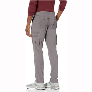Pantalon cargo décontracté pour homme, coupe droite, en coton doux et résistant, imperméable et respirant, avec de nombreux poches, idéal pour le travail et les voyages - Product Image 4