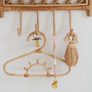 Jouet hochet pour bébé fait main en rotin naturel, jouet de dentition pour nourrisson, jouet écologique pour la crèche, fournisseur OEM en gros pour usines - Product Image 4