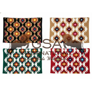 Mantas de montura occidental personalizables para equitación y competición, de lana 100% de Nueva Zelanda, tamaño extragrande 34X36. - Product Image 6