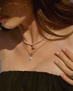 Seashell Charm Functional Hinged Clasp <b>Pendant</b> 14K 18K <b>Solid</b> <b>Gold</b> Round Lab Grown Diamond Modern Dainty Luxury Stacking Jewelry - Product Image 5
