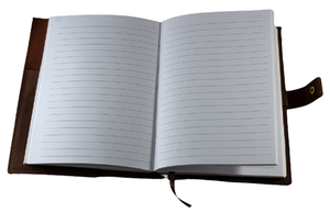 Carnet de notes en cuir de buffle ligné avec logo personnalisé pour fournitures de bureau en gros, journal imprimé sur mesure - Product Image 5