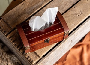 <b>Rustic</b> Vintage Tissue Box Cover Suitable For Traditional Home Interiors And Decor Enhancement Handcrafted From India - Product Image 4