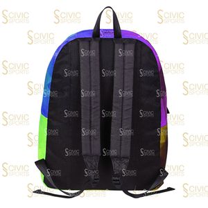 Geometric Pattern Polyester <b>Backpack</b> with Zipper Closure Unisex Softback <b>Daily</b> Use 20-35L Capacity - Product Image 6